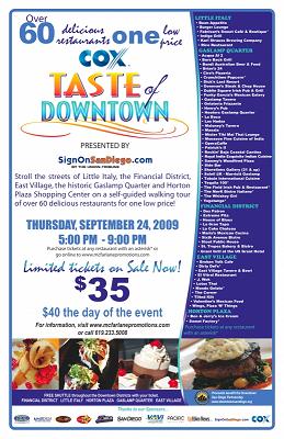 Taste of Downtown San Diego, 92101 - Dont miss it!