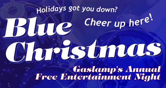 Blue Christmas in the Gaslamp District in Downtown San Diego 2009!