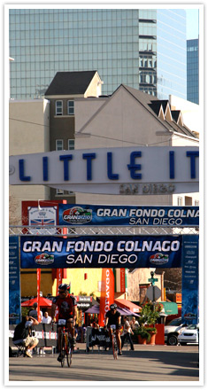 Gran Fondo Colnago Ride 100 miles in San Diego - With start in the Little Italy District in Downtown!