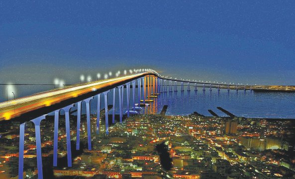 New Lights Brightens Up the Coronado Bridge in Downtown San Diego