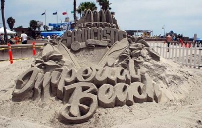 Sandcastle competition in Imperial Beach