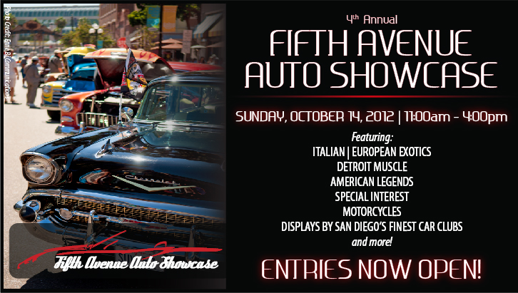 Fifth Avenue Auto Showcase 2012 in the Gaslamp Quarter