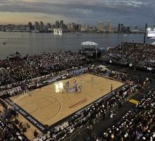 San Diego State Basketball Takes Over the USS Midway in Downtown San Diego