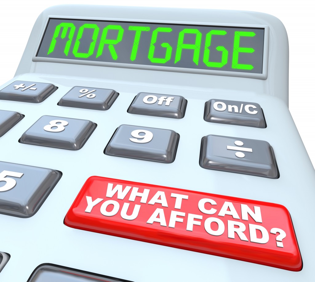 Mortgage What Can You Afford - Words on Calculator